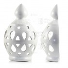 White Round Ceramic Chimney Wall Light - Algarve White Round Ceramic Chimney Wall Light - Algarve