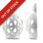 White Round Ceramic Chimney Wall Light - Algarve White Round Ceramic Chimney Wall Light - Algarve