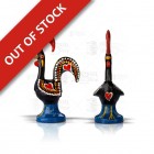 Galo Barcelos Good Luck Rooster Iron Figurine - 8cm Galo Barcelos Good Luck Rooster Iron Figurine - 8cm