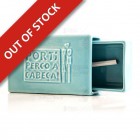 Stoneware Faience Matchbox with Slate - Blue - Por Ti Perco a Cabeça Stoneware Faience Matchbox with Slate - Blue - Por Ti Perco a Cabeça
